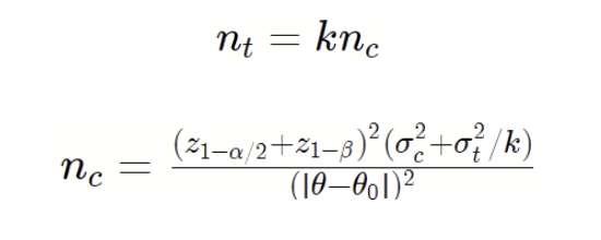z test sample size formula