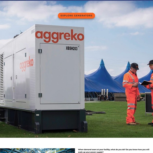Aggreko brings a complicated sales online -